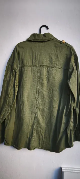 Camisa oversize Zara verde L