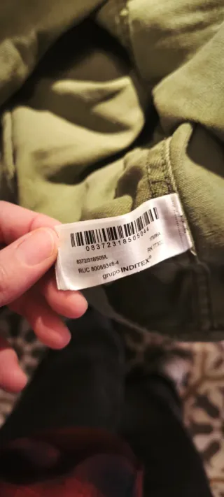 Camisa oversize Zara verde L