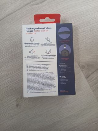 Ratón Trust PUCK Recargable Bluetooth Gris