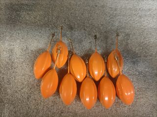 Plomos de pesca naranja