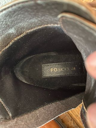 Botines Fosco Marrones con Cordones talla 38