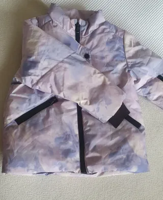 Chaqueta de esquí con estampado tie-dye