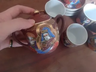 Servizio giapponese 6 tazzine caffè + zuccheriera