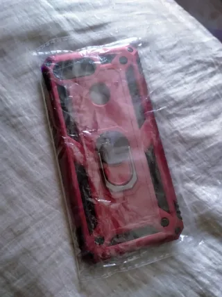 Funda Protectora Oppo Roja con Aro