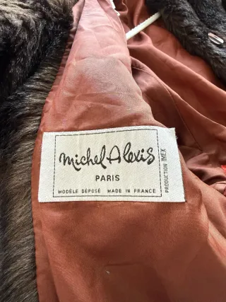 Abrigo de pelo marrón