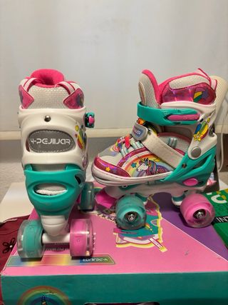 Patines 4 Ruedas Niña Talla 30-33 Unicornio