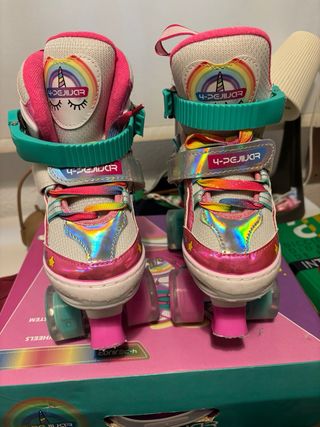 Patines 4 Ruedas Niña Talla 30-33 Unicornio