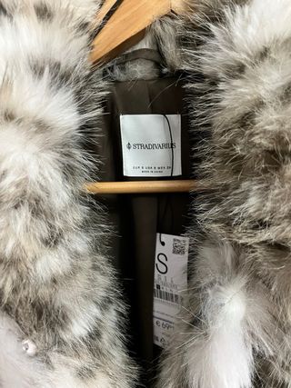 Chaqueta pelo estampado leopardo Stradivarius