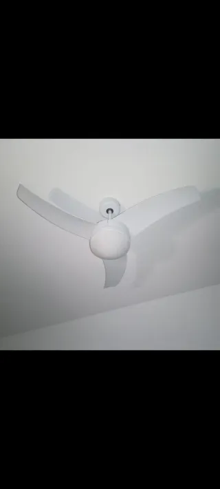 Lámpara Ventilador Techo Blanca