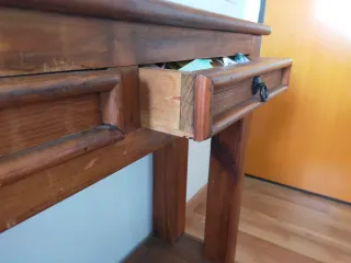 Mueble recibidor rustico madera