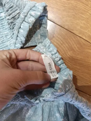 Blusa azul con estampado floral 13-14 164 cm