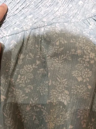 Blusa azul con estampado floral 13-14 164 cm