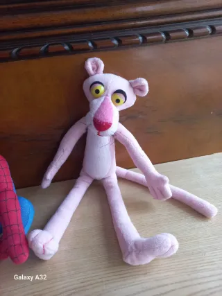 Lote Peluches Batman, Spiderman y Pantera Rosa