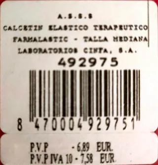 Farmalastic Medias Terapéuticas Calcetín Compresió