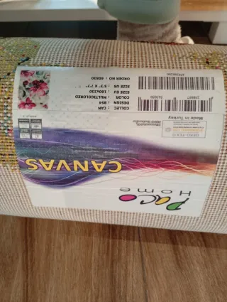 Alfombra pelo corto floral