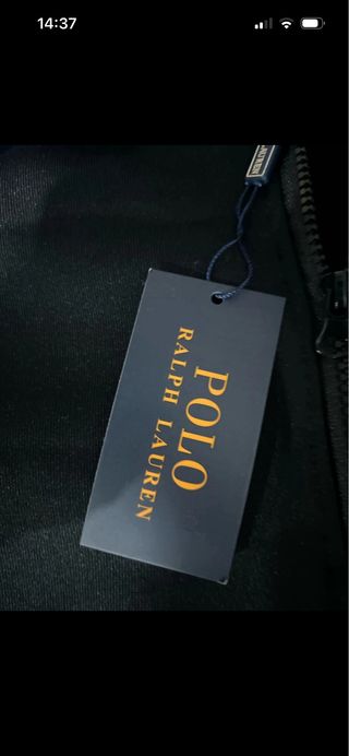 Felpa Polo Ralph Lauren nera con zip