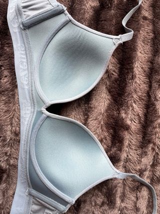 Sujetador push-up azul grisáceo Tezenis 85B