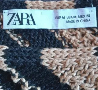 Top Crop Zara Rayas talla M