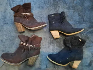 Botas de tacón (negras y marrones)