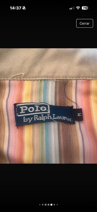 Chaqueta Polo Ralph Lauren Beige Talla M