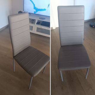 Pack de 6 Sillas Comedor Piel Sintética