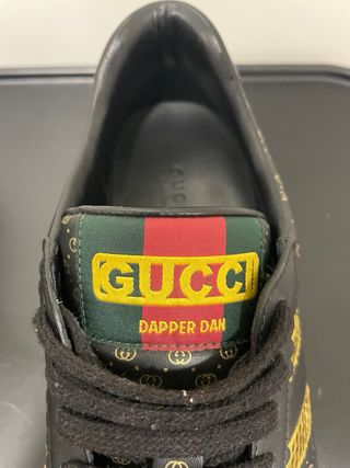 Zapatillas Gucci Dapper Dan Negras y Doradas