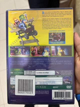 DVD Del Revés (Inside Out) Español