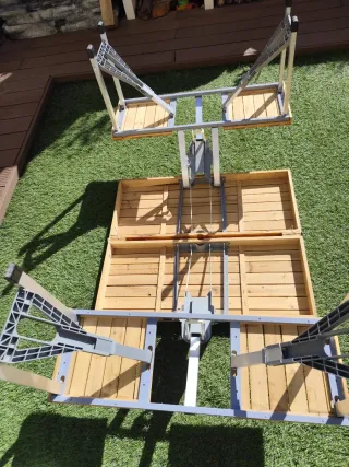 Mesa Plegable Madera y Metal