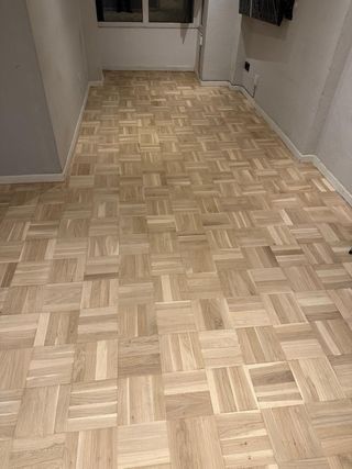 Suelo de parquet de madera