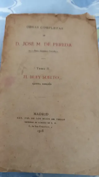 Libro El Buey Suelto Tomo II 1918