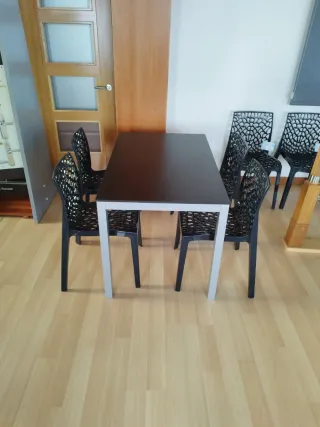 Mesa de terraza y 2 sillas opcional 4 o 6 sillas