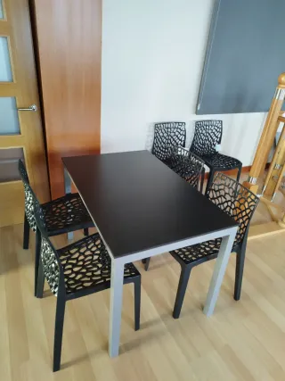 Mesa de terraza y 2 sillas opcional 4 o 6 sillas