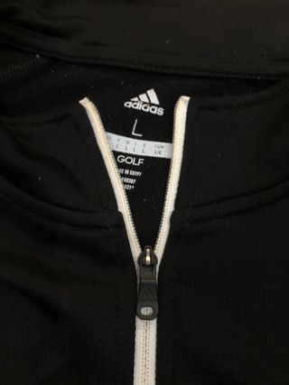 Sudadera Adidas Negra Media Cremallera