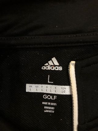 Sudadera Adidas Negra Media Cremallera