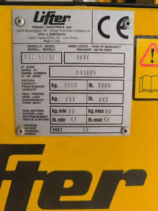 Carretilla elevadora Lifter TRC 10/16