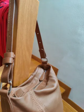 Bolso Lamarthe Paris piel camel