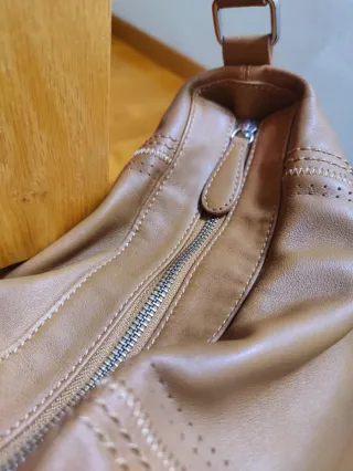 Bolso Lamarthe Paris piel camel