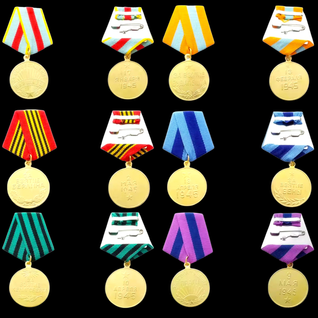 COLECCIÓN 6 MEDALLAS MILITARES SOVIÉTICAS IIWW