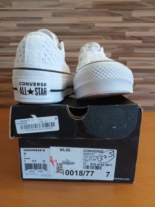 Converse All Star Lift Blancas Talla 37.5