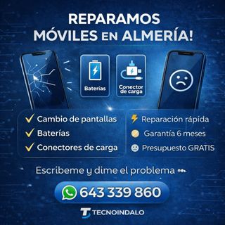 Reparación de móviles en Almería Rápido + Garantía
