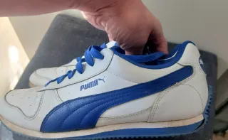 Scarpe da ginnastica Puma bianche e blu