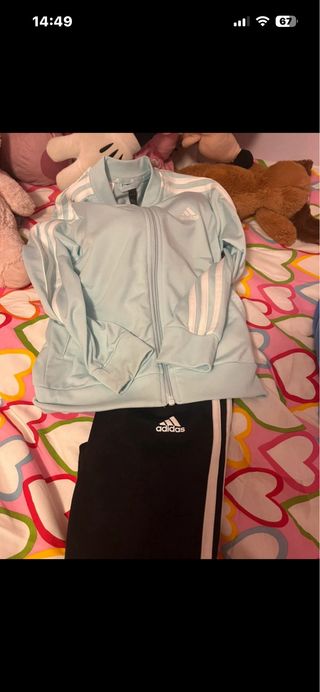 Chándal Adidas niña azul y negro