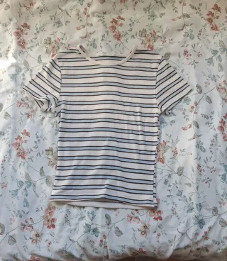 Camiseta Stradivarius Rayas Talla S