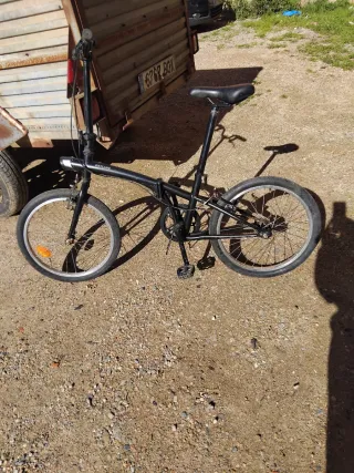 Bicicleta plegable OXYLANE negra