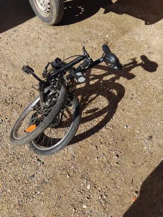 Bicicleta plegable OXYLANE negra