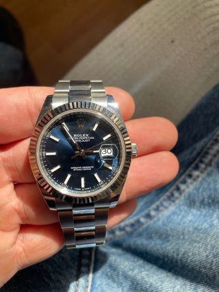 Rolex Datejust 41 Esfera Azul Oro Blanco