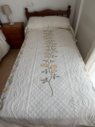 Colcha Cama 90 Flores Amarillas