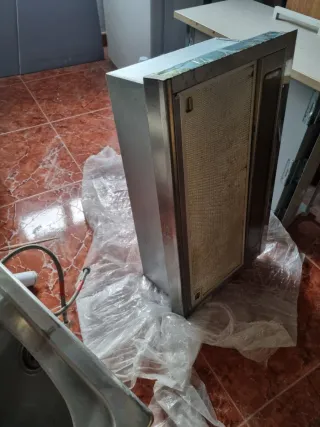 Campana, Fregadero doble seno y grifo