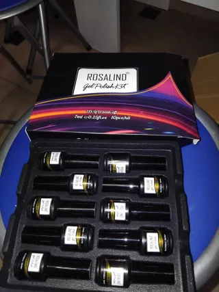 Kit Esmalte Gel ROSALIND 10 uds.