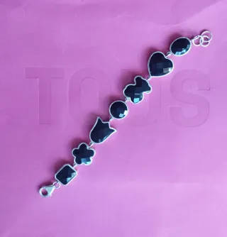 Pulsera Tous Plata y Ónix 7 Motivos